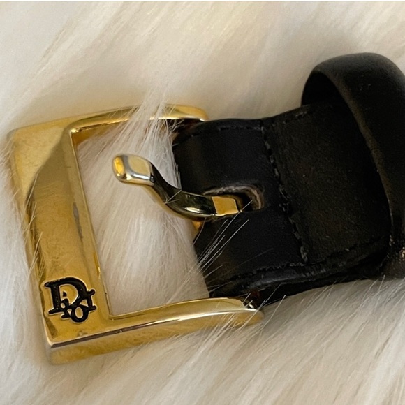 ⭐️ Vintage Christian Dior Leather Belt 34” - Picture 2 of 6